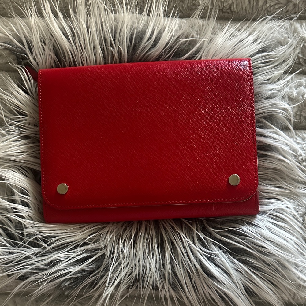 Nordstrom Red Crossbody Bag or clutch mint condition.